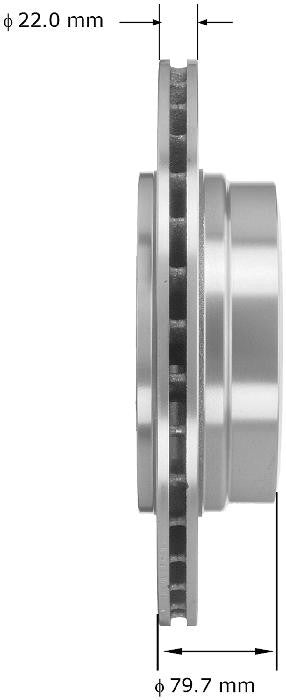 BENDIX PREMIUM DRUM AND ROTOR Disc Brake Rotor PRT5859