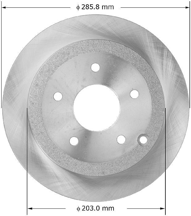 BENDIX PREMIUM DRUM AND ROTOR Disc Brake Rotor PRT5864