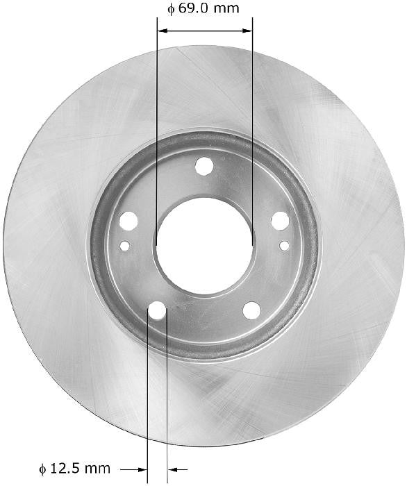 BENDIX PREMIUM DRUM AND ROTOR Disc Brake Rotor PRT5866