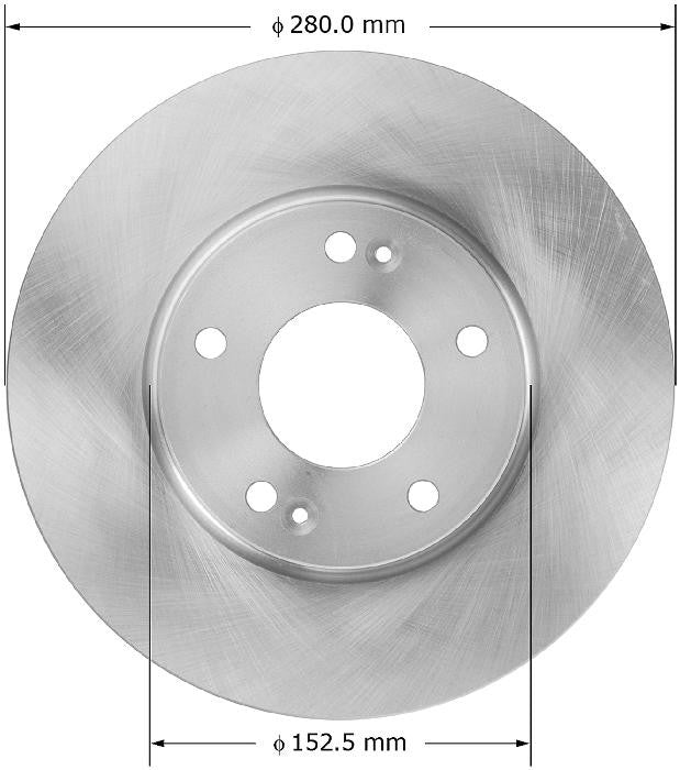 BENDIX PREMIUM DRUM AND ROTOR Disc Brake Rotor PRT5866