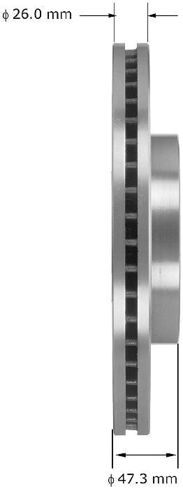 BENDIX PREMIUM DRUM AND ROTOR Disc Brake Rotor PRT5866