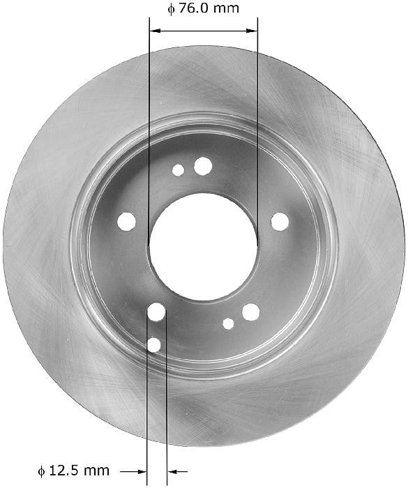 BENDIX PREMIUM DRUM AND ROTOR Disc Brake Rotor PRT5868