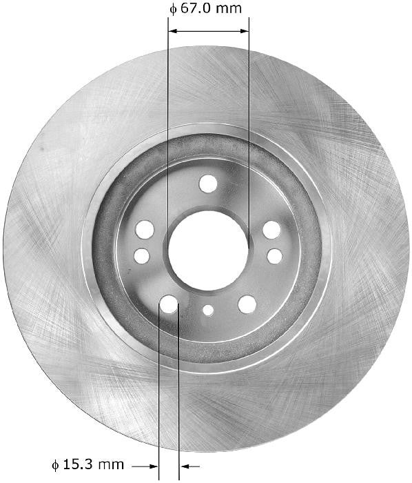 BENDIX PREMIUM DRUM AND ROTOR Disc Brake Rotor PRT5869