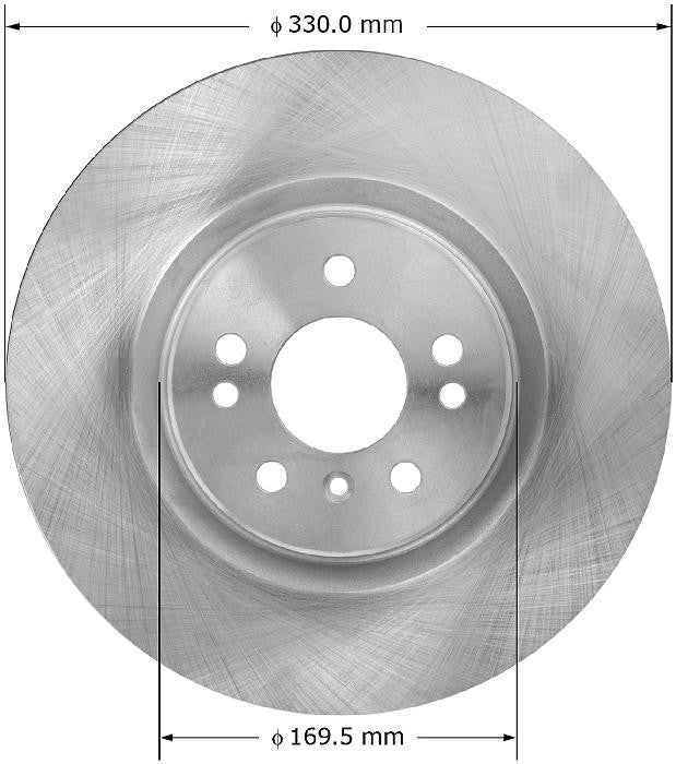 BENDIX PREMIUM DRUM AND ROTOR Disc Brake Rotor PRT5869