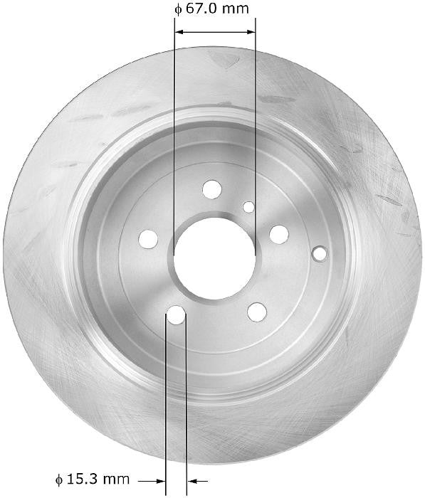 BENDIX PREMIUM DRUM AND ROTOR Disc Brake Rotor PRT5872