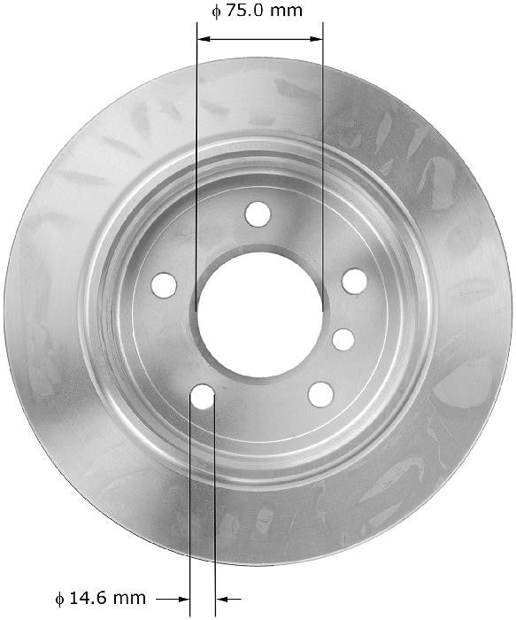 BENDIX PREMIUM DRUM AND ROTOR Disc Brake Rotor PRT5873