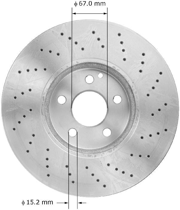 BENDIX PREMIUM DRUM AND ROTOR Disc Brake Rotor PRT5874