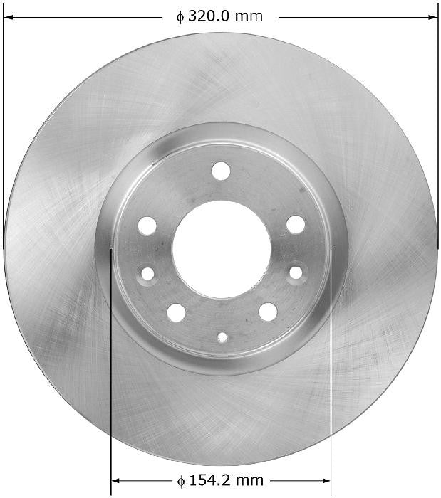 BENDIX PREMIUM DRUM AND ROTOR Disc Brake Rotor PRT5880