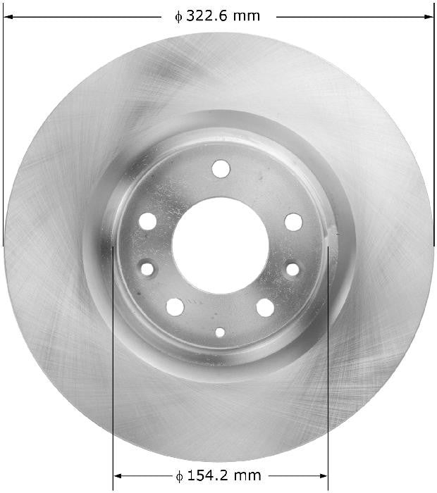 BENDIX PREMIUM DRUM AND ROTOR Disc Brake Rotor PRT5882