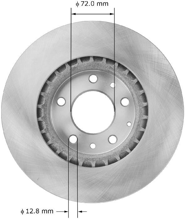 BENDIX PREMIUM DRUM AND ROTOR Disc Brake Rotor PRT5883