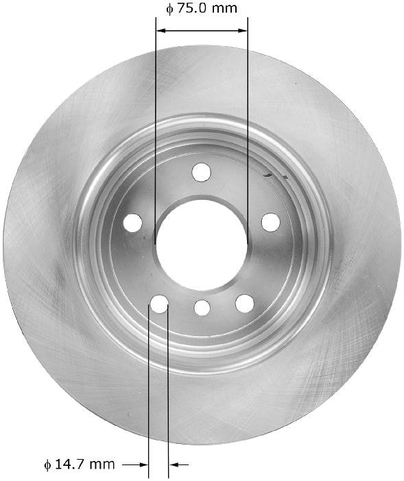 BENDIX PREMIUM DRUM AND ROTOR Disc Brake Rotor PRT5885