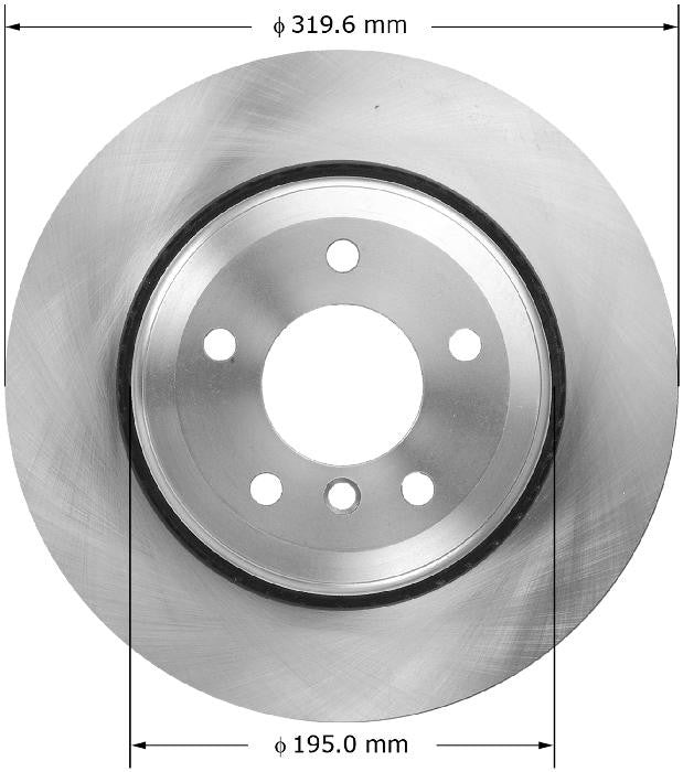 BENDIX PREMIUM DRUM AND ROTOR Disc Brake Rotor PRT5885