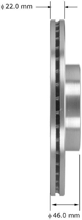 BENDIX PREMIUM DRUM AND ROTOR Disc Brake Rotor PRT5887