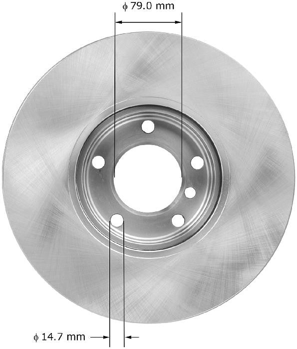 BENDIX PREMIUM DRUM AND ROTOR Disc Brake Rotor PRT5888