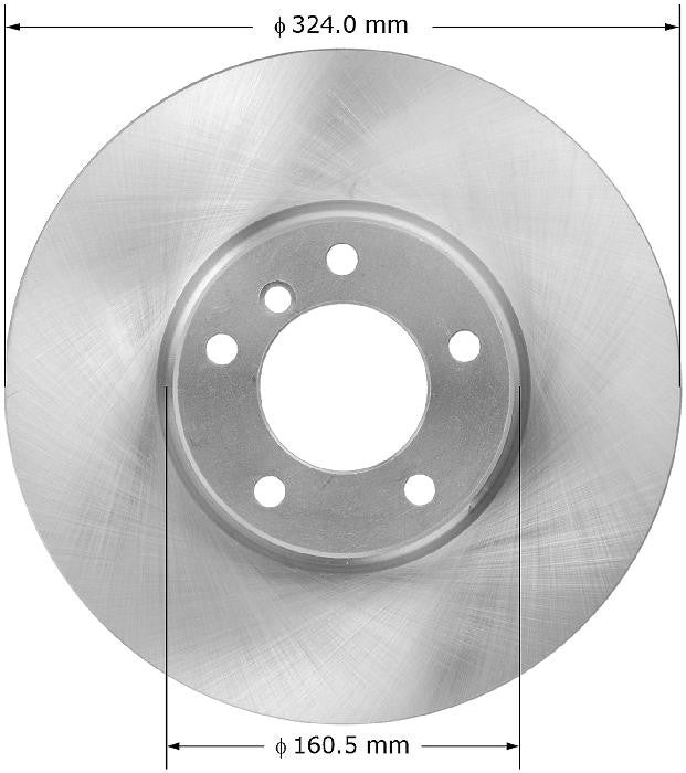 BENDIX PREMIUM DRUM AND ROTOR Disc Brake Rotor PRT5888