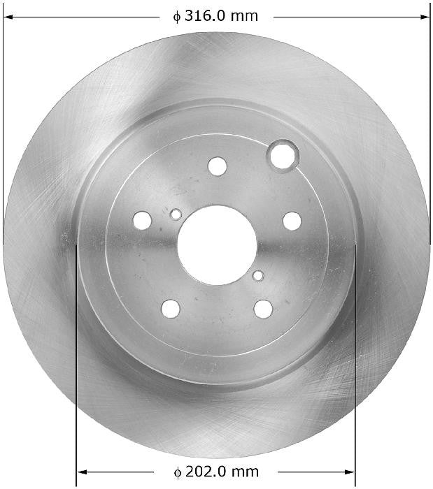 BENDIX PREMIUM DRUM AND ROTOR Disc Brake Rotor PRT5892