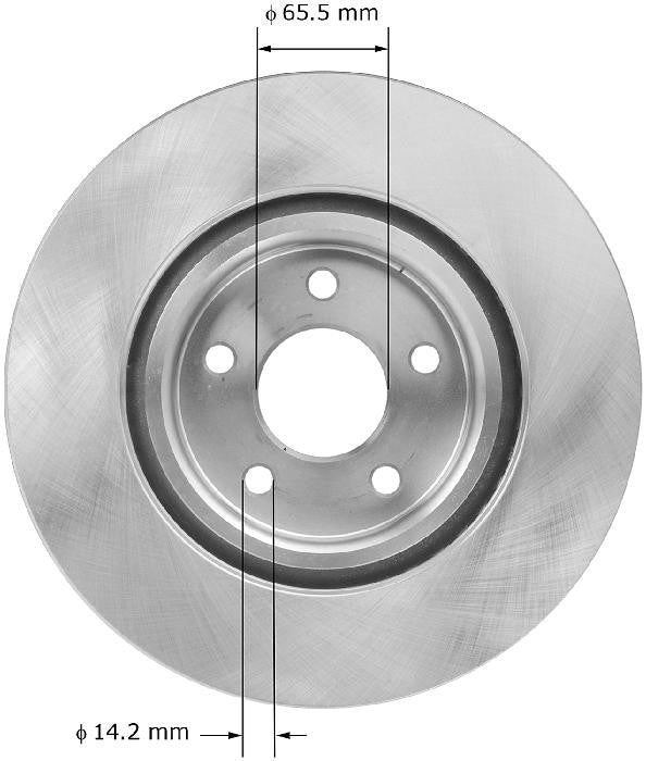 BENDIX PREMIUM DRUM AND ROTOR Disc Brake Rotor PRT5893