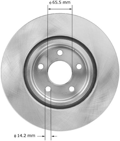 BENDIX PREMIUM DRUM AND ROTOR Disc Brake Rotor PRT5893