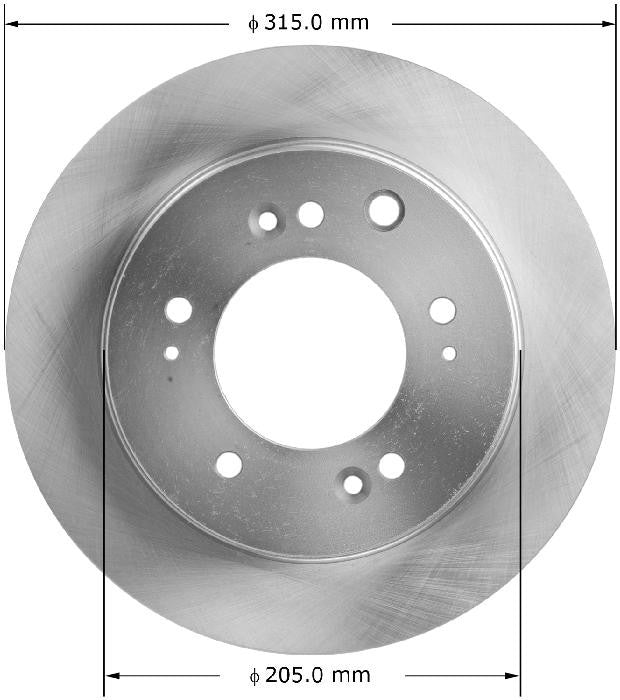 BENDIX PREMIUM DRUM AND ROTOR Disc Brake Rotor PRT5894