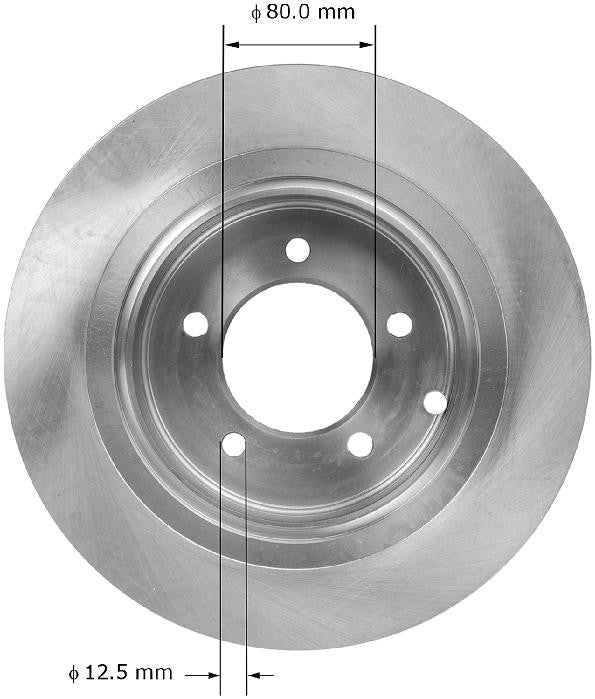 BENDIX PREMIUM DRUM AND ROTOR Disc Brake Rotor PRT5896