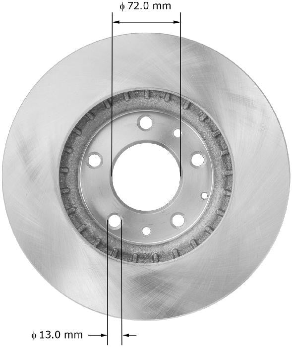 BENDIX PREMIUM DRUM AND ROTOR Disc Brake Rotor PRT5897