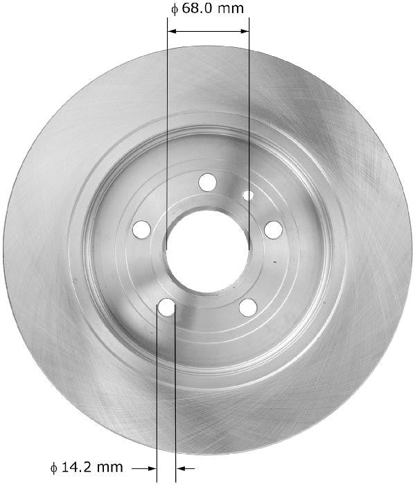 BENDIX PREMIUM DRUM AND ROTOR Disc Brake Rotor PRT5898