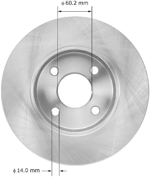 BENDIX PREMIUM DRUM AND ROTOR Disc Brake Rotor PRT5899