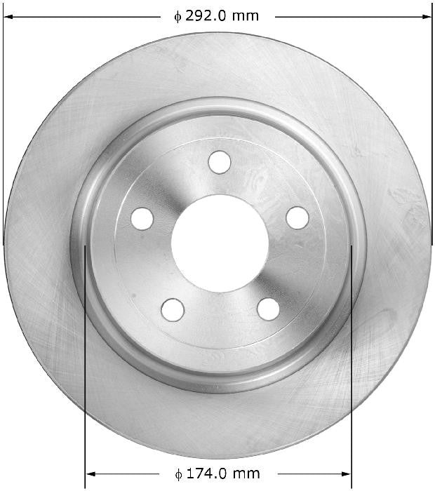 BENDIX PREMIUM DRUM AND ROTOR Disc Brake Rotor PRT5900