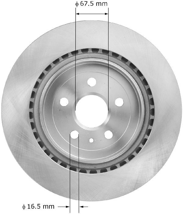 BENDIX PREMIUM DRUM AND ROTOR Disc Brake Rotor PRT5901