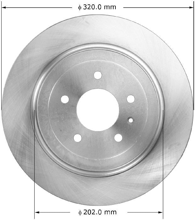 BENDIX PREMIUM DRUM AND ROTOR Disc Brake Rotor PRT5902