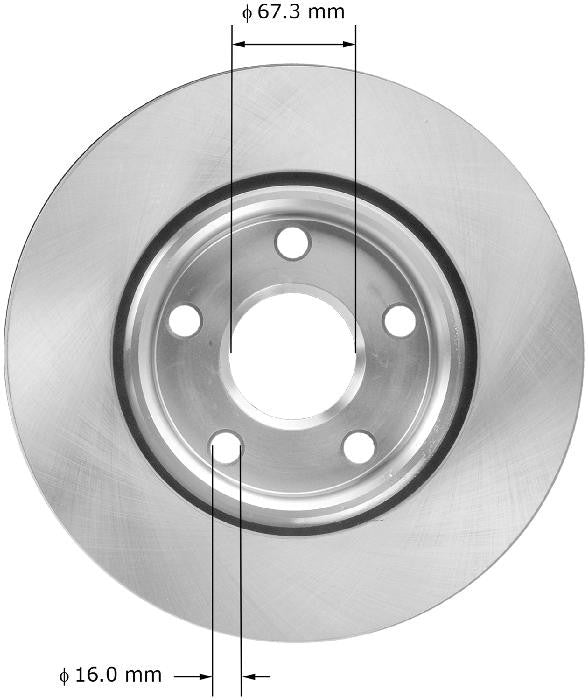 BENDIX PREMIUM DRUM AND ROTOR Disc Brake Rotor PRT5904