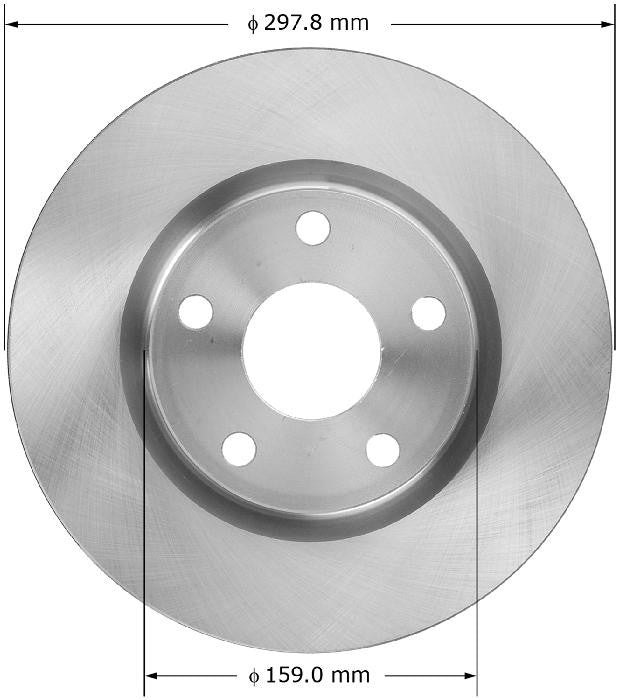 BENDIX PREMIUM DRUM AND ROTOR Disc Brake Rotor PRT5904