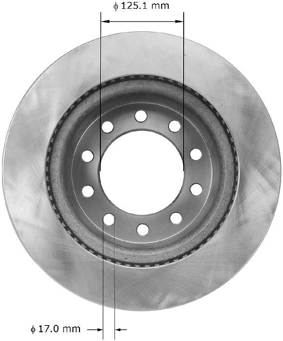 BENDIX PREMIUM DRUM AND ROTOR Disc Brake Rotor PRT5911