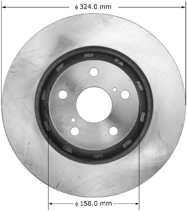 BENDIX PREMIUM DRUM AND ROTOR Disc Brake Rotor PRT5912