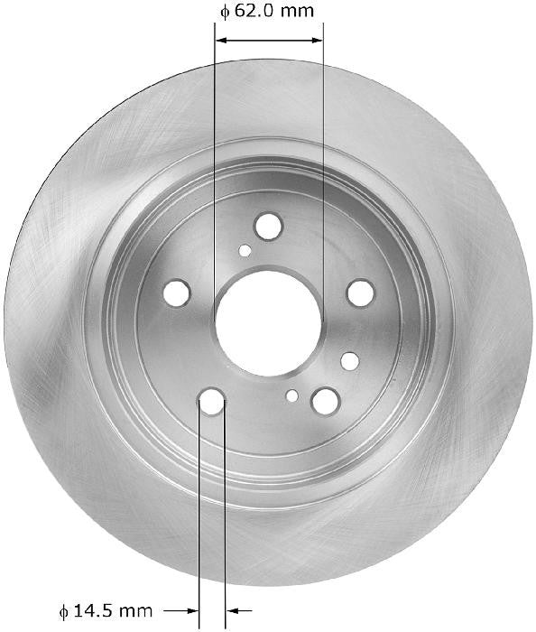 BENDIX PREMIUM DRUM AND ROTOR Disc Brake Rotor PRT5913