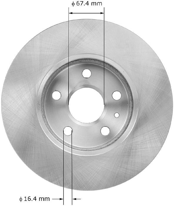 BENDIX PREMIUM DRUM AND ROTOR Disc Brake Rotor PRT5918