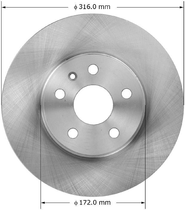 BENDIX PREMIUM DRUM AND ROTOR Disc Brake Rotor PRT5918