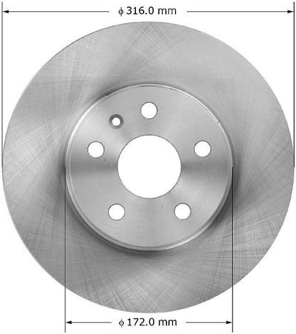 BENDIX PREMIUM DRUM AND ROTOR Disc Brake Rotor PRT5918