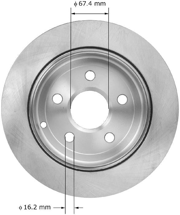 BENDIX PREMIUM DRUM AND ROTOR Disc Brake Rotor PRT5919