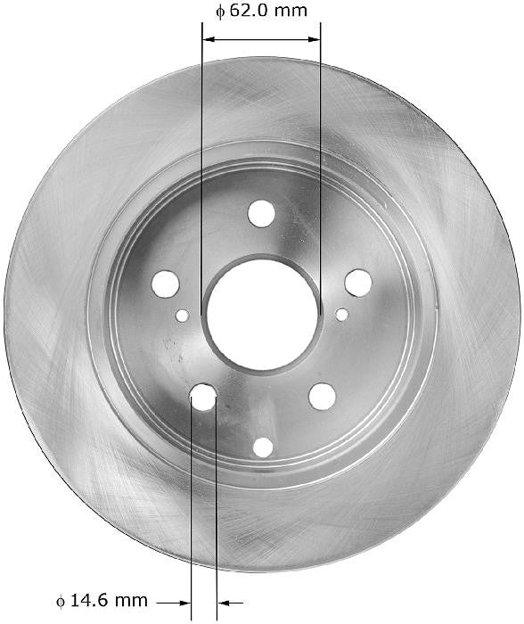 BENDIX PREMIUM DRUM AND ROTOR Disc Brake Rotor PRT5922