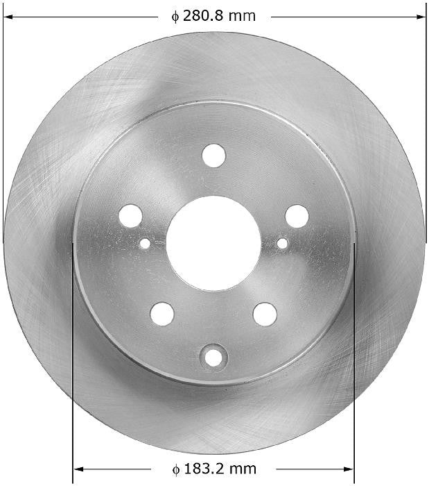 BENDIX PREMIUM DRUM AND ROTOR Disc Brake Rotor PRT5922