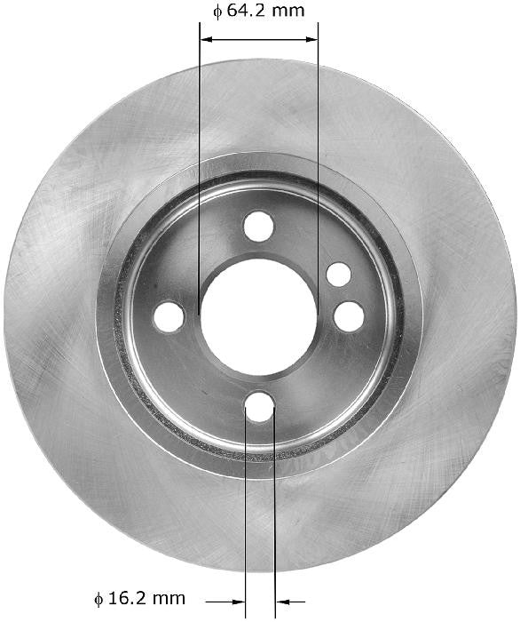 BENDIX PREMIUM DRUM AND ROTOR Disc Brake Rotor PRT5925