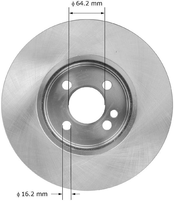 BENDIX PREMIUM DRUM AND ROTOR Disc Brake Rotor PRT5927