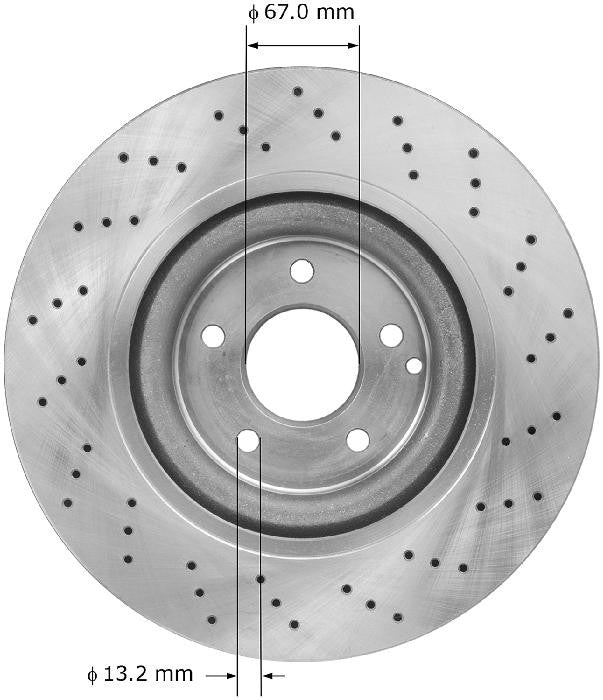 BENDIX PREMIUM DRUM AND ROTOR Disc Brake Rotor PRT5928