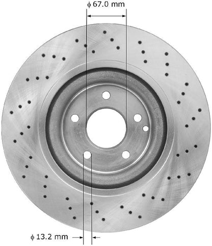 BENDIX PREMIUM DRUM AND ROTOR Disc Brake Rotor PRT5928