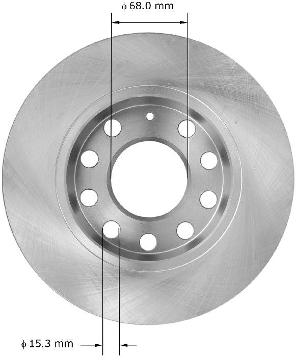 BENDIX PREMIUM DRUM AND ROTOR Disc Brake Rotor PRT5933