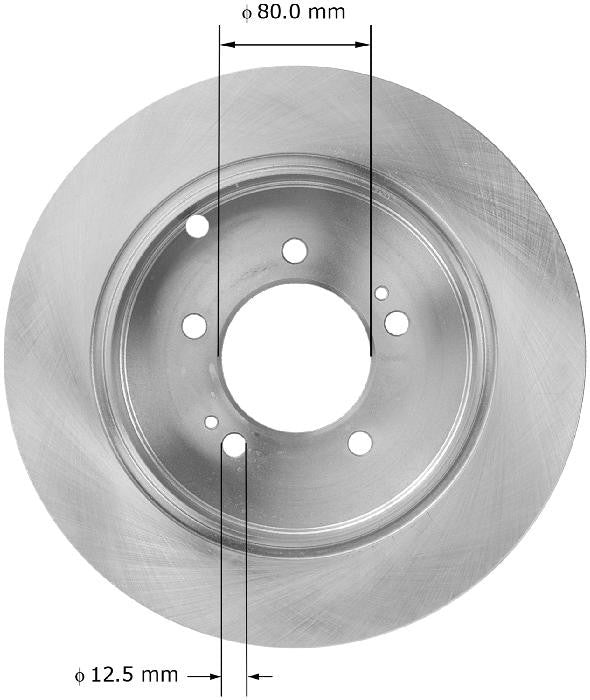 BENDIX PREMIUM DRUM AND ROTOR Disc Brake Rotor PRT5934