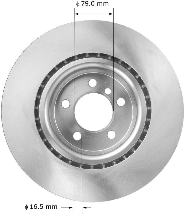 BENDIX PREMIUM DRUM AND ROTOR Disc Brake Rotor PRT5935