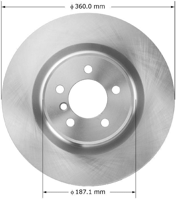 BENDIX PREMIUM DRUM AND ROTOR Disc Brake Rotor PRT5935