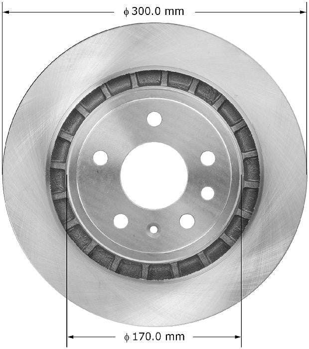 BENDIX PREMIUM DRUM AND ROTOR Disc Brake Rotor PRT5936